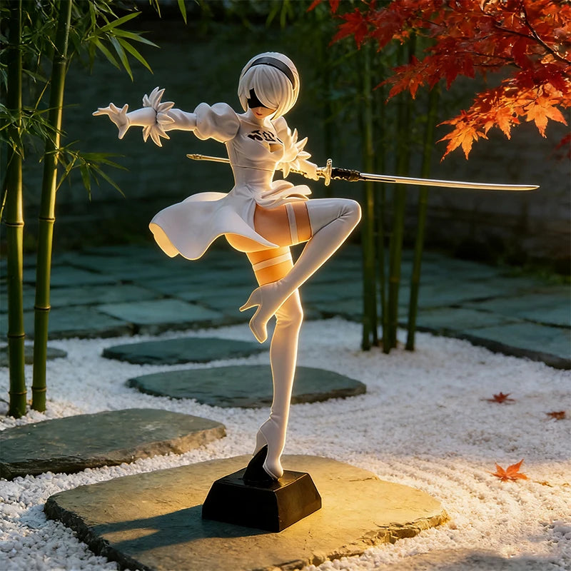 Anime Collectible Model Statue - Black & White PVC Desktop Decoration