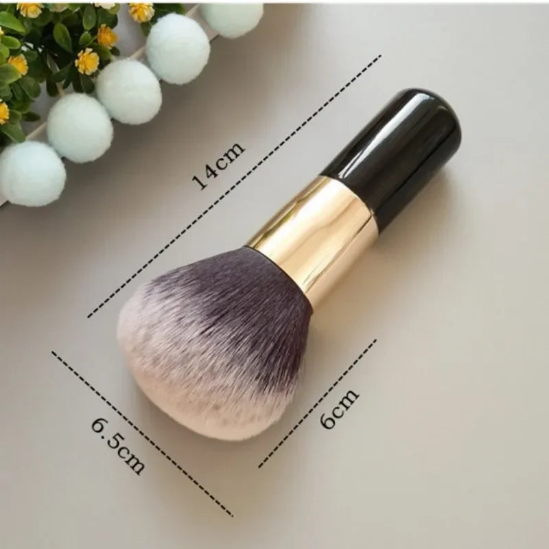 Multifunctional Makeup Brush Set - Powder, Foundation, Blush, Black Handle