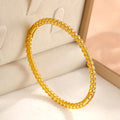 Stainless Steel Zircon Inlaid Bracelet Bangles for Women Multiple Colors Gift