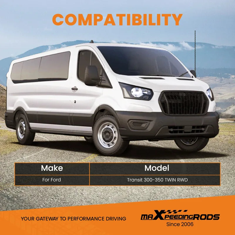 Air Suspension Kit for Ford Transit 2001-2022 with 12V Compressor 4000kg Load