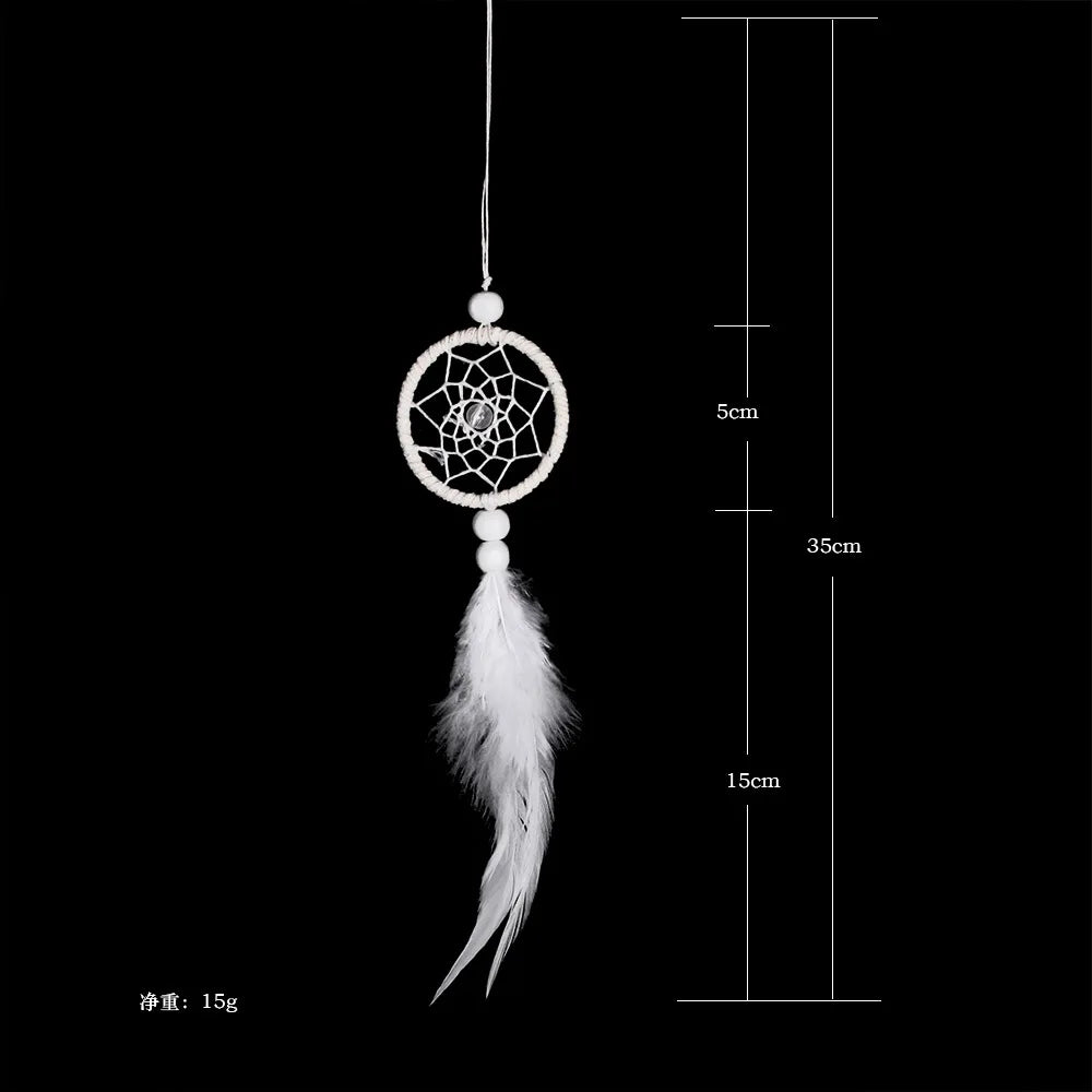 Hanging Dream Catcher Ornament for Car & Home Wall Decor - Feather Wind Chimes