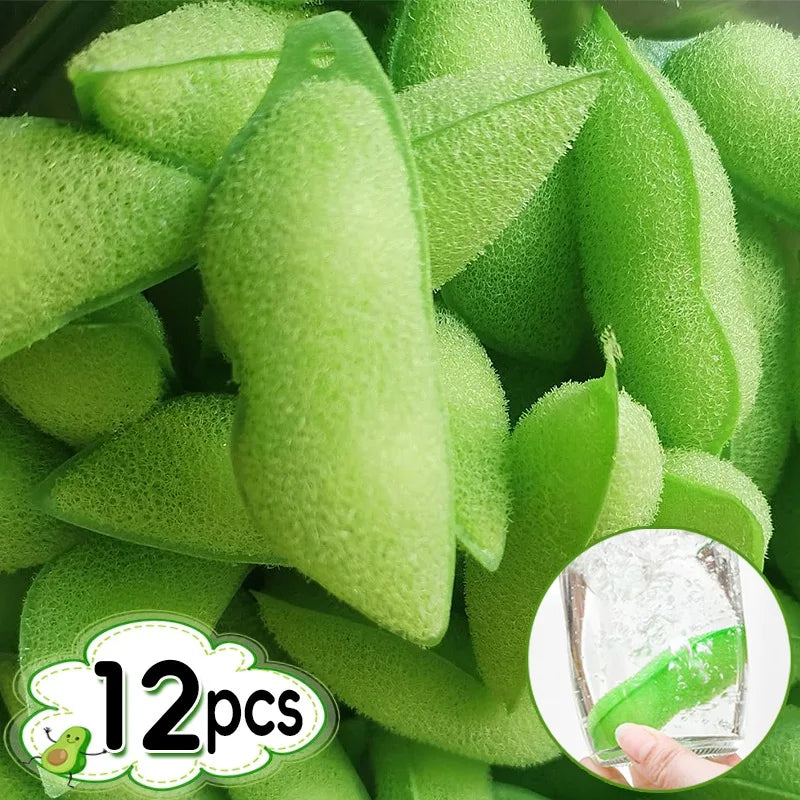 Reusable Kitchen Bottle Cleaning Sponge Brush for Glassware and Bottles