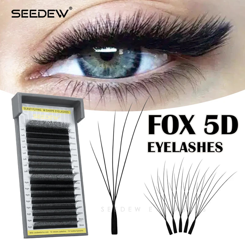 False Eyelashes Volume W-Shaped Fox Eye Lashes for Natural & Dramatic Looks