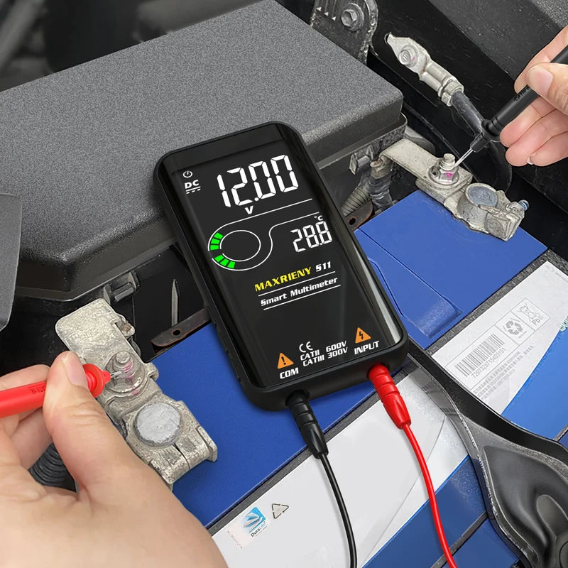 Digital Multimeter with USB Rechargeable True RMS Voltage Capacitance Ohm Diode Test