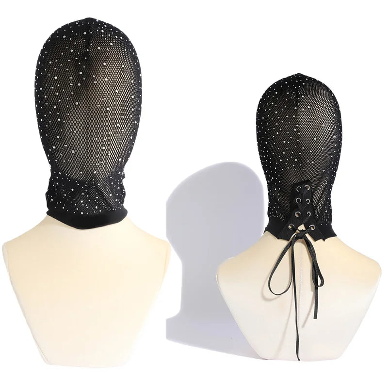 Full Face Lace Mask Gothic Halloween Carnival Costume Masquerade Mask Party Wear