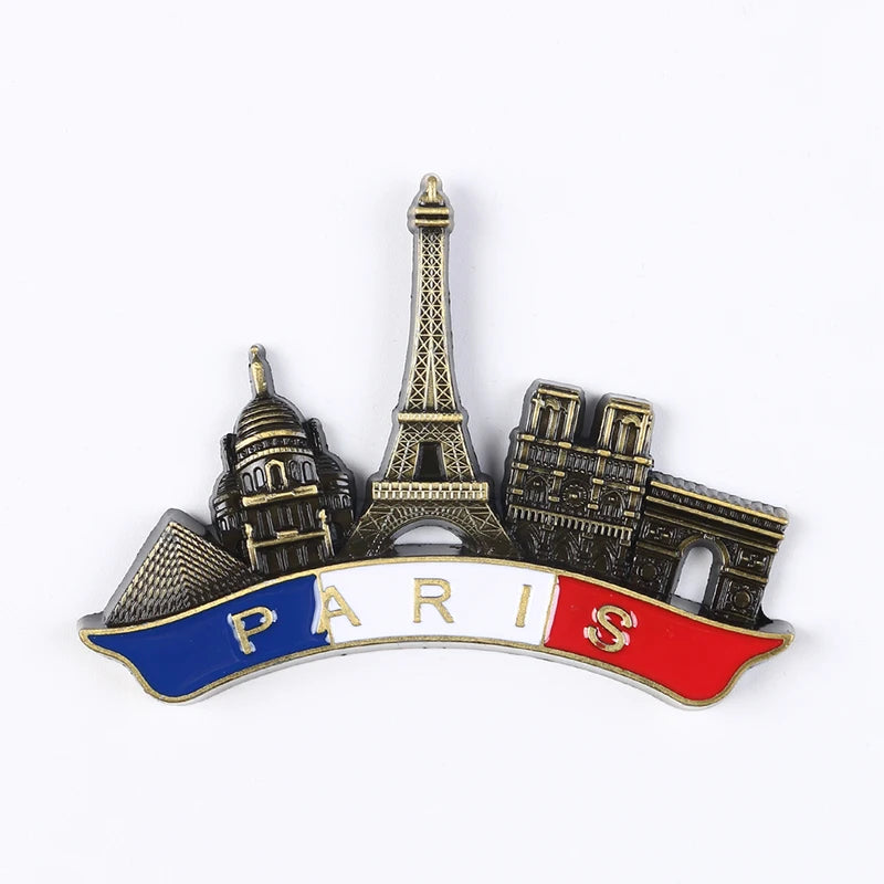 Metal Eiffel Tower Fridge Magnet Paris France Travel Souvenir Gift