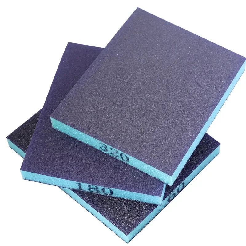 Sanding Sponges 6-Piece Set 60-320 Grit Washable Reusable Wet Dry Abrasive Blocks for Metal Wood Polishing