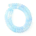75pcs Colorful Glass Beads Crackled Abacus Spacer Beads for Jewelry Making