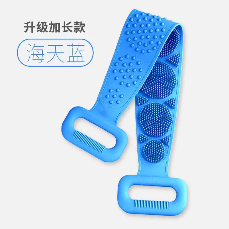 Silicone Body Sponge Back Brush with Dual Sides for Exfoliating & Massage
