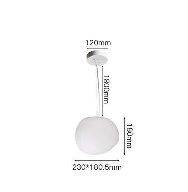 Modern Nordic Pendant Light Fixture for Living Kitchen Bedroom Glass Hanging Lamp