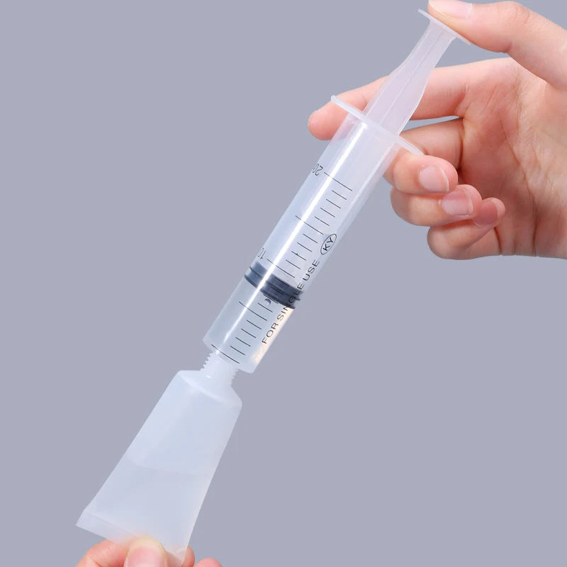 10Pcs Refillable Plastic Travel Squeeze Tubes with Flip & Screw Lids