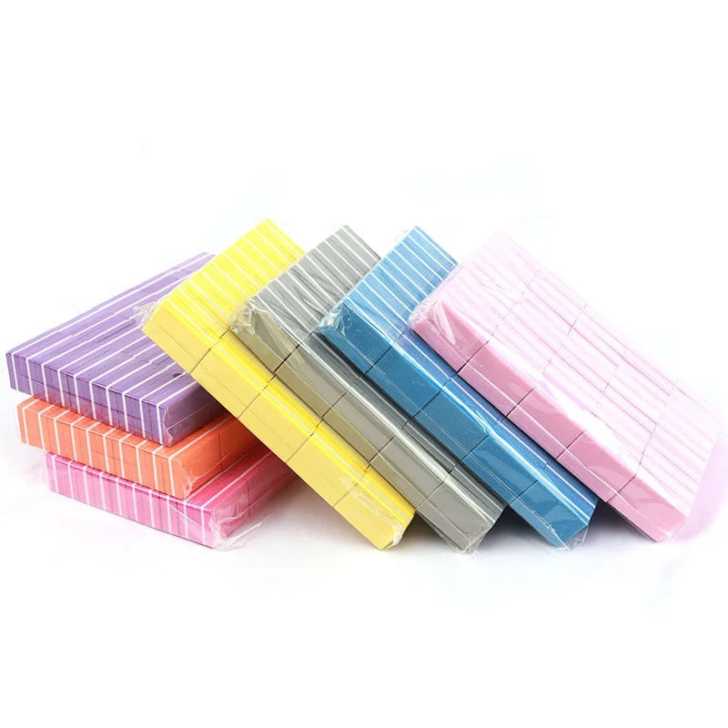 Square Nail Buffer Blocks Set - Double-Sided Buffing & Polishing for Manicure & Pedicure