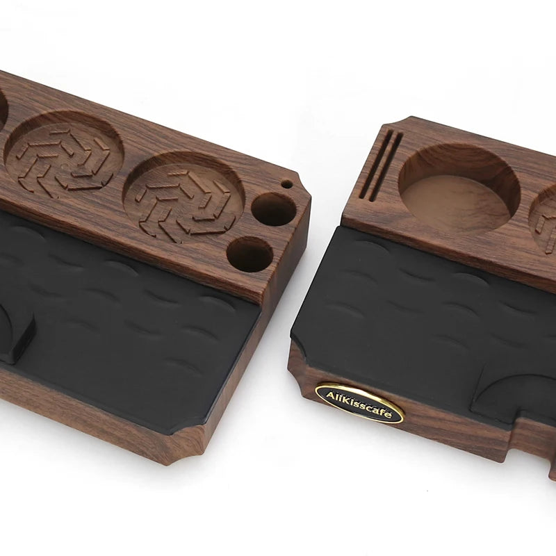Coffee Tamping Station Stand for 51MM, 54MM & 58MM Portafilters - Barista Tool, Universal Fit