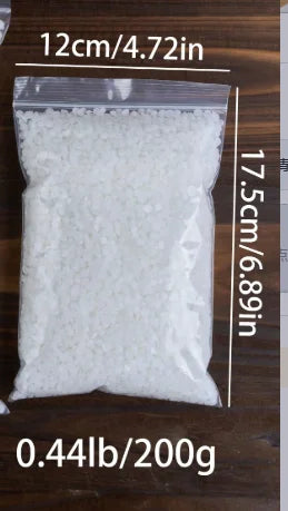 Natural White Beeswax Granular for Candle Making - Odorless Raw Material, DIY Craft Supplies