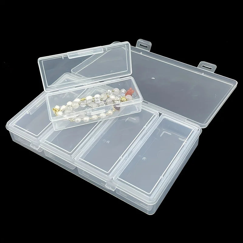 Adjustable Plastic Storage Organizer Box with Removable Compartments for Craft & Sewing Supplies