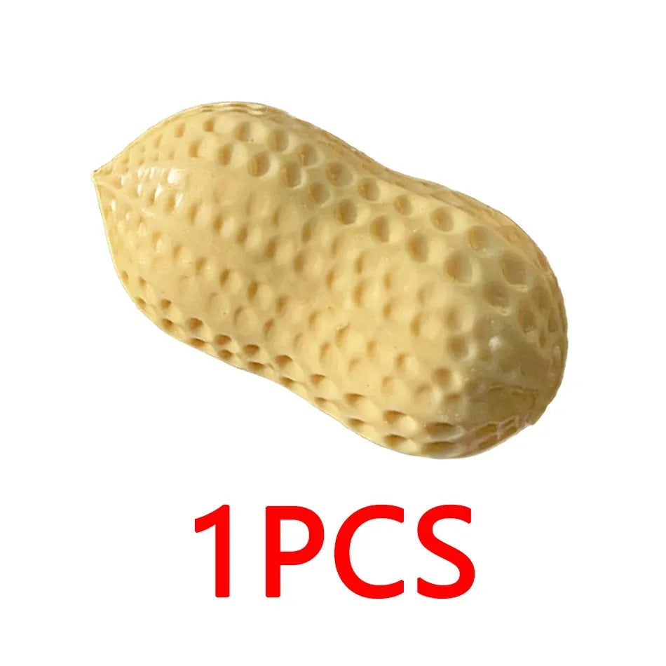 Peanut Stress Ball Crunchy Squeeze Toy for Kids & Adults - Sensory Fidget Ball