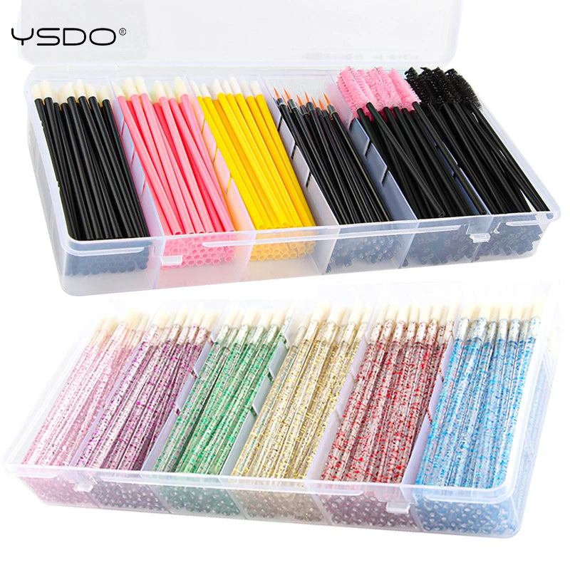 300Pcs Makeup Brush Set with Case - Eyeliner, Lip, Eyeshadow & Lash Applicators