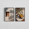 Mediterranean Olive Tree Canvas Wall Art Print for Living Room Bedroom Decor