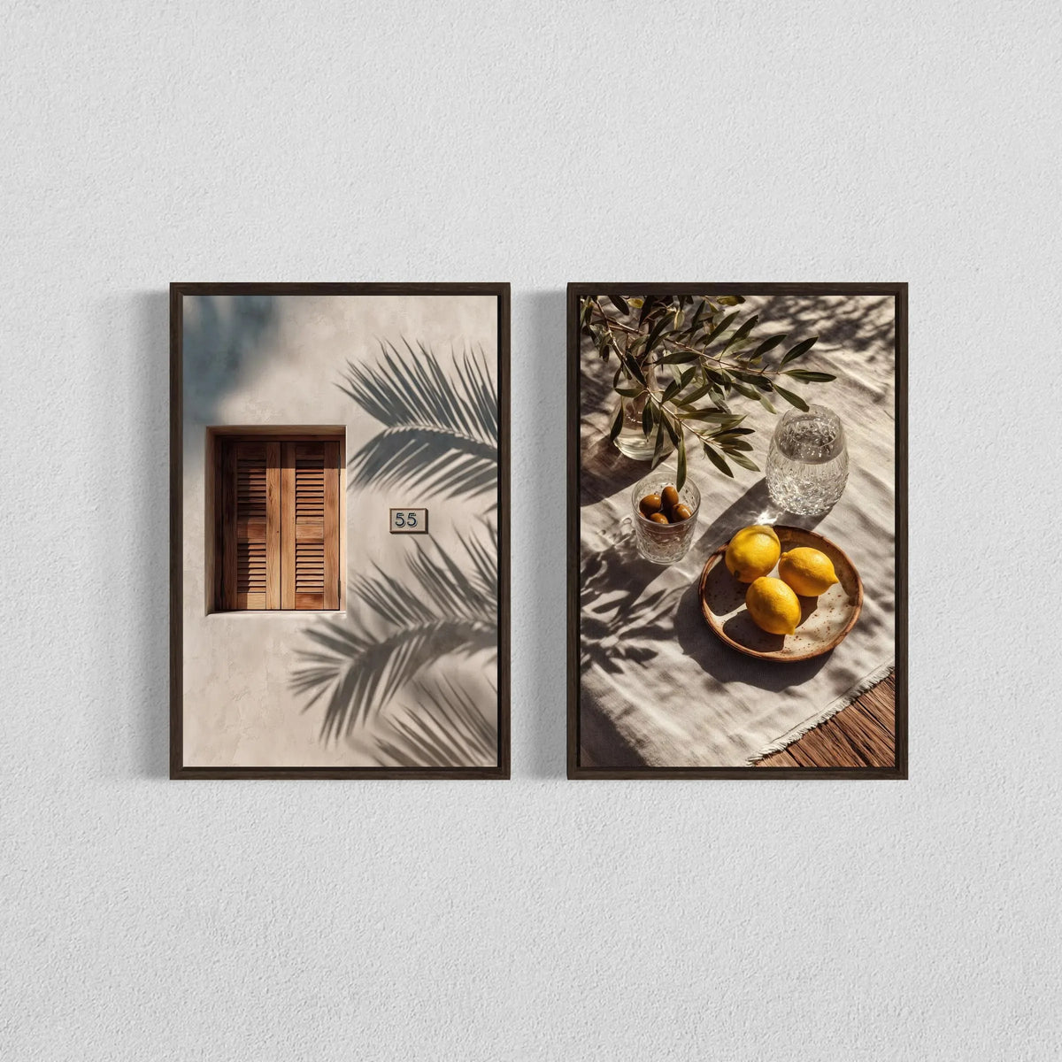 Mediterranean Olive Tree Canvas Wall Art Print for Living Room Bedroom Decor