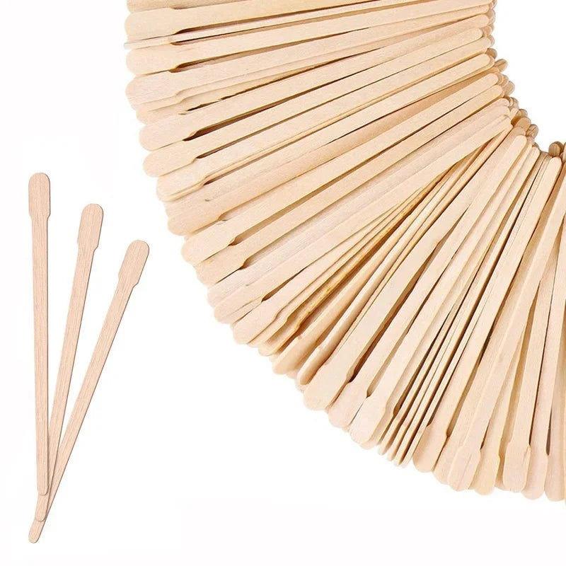 Wooden Wax Spatula Set for Hair Removal - 200/100PCS Beauty Applicators