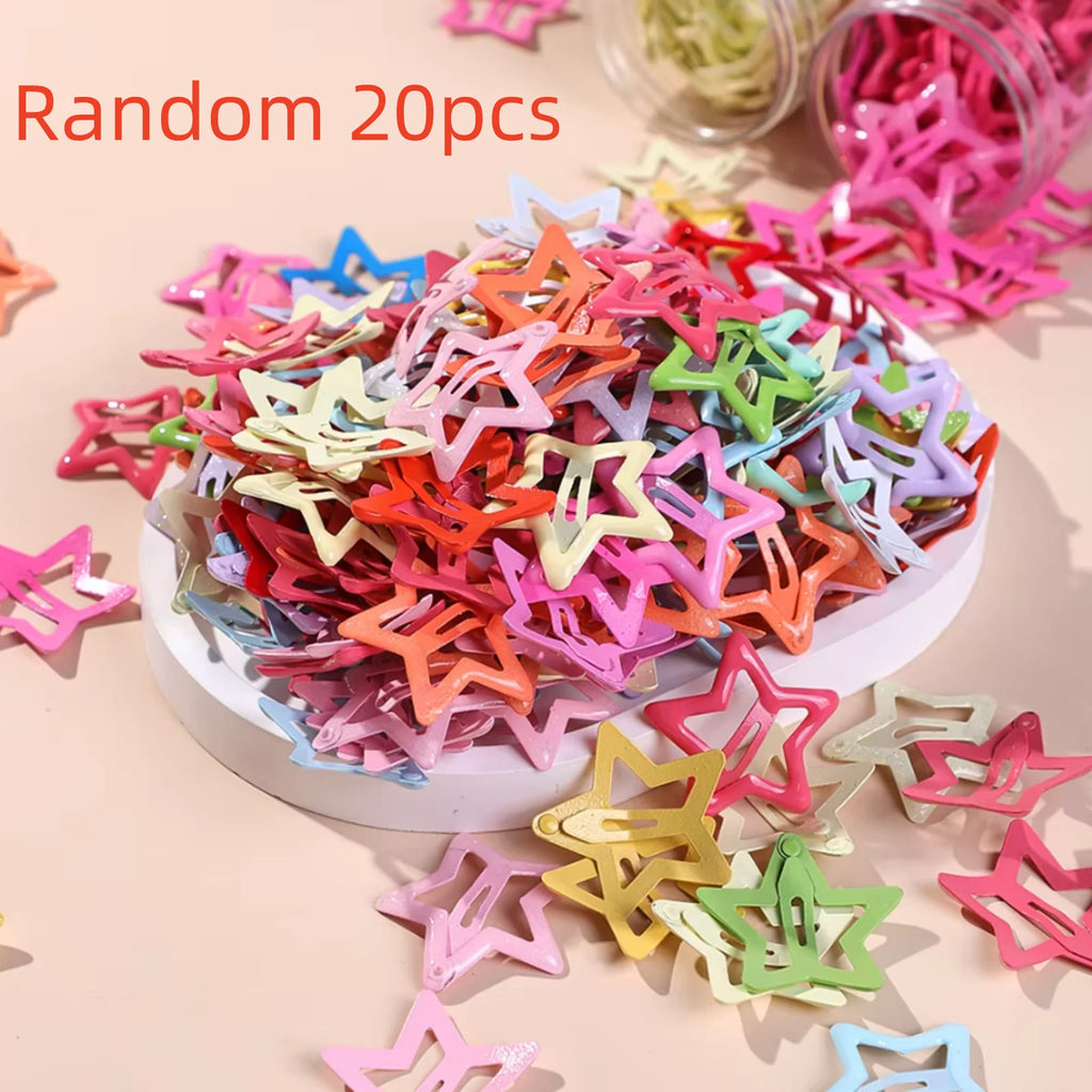 Colorful Star Hair Clips for Girls and Children - Hair Accessories Barrettes