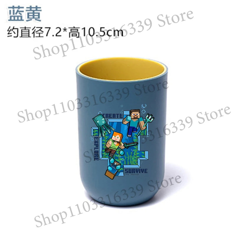 Pixel Game Man Water Cup for Fans - Rinse & Toothbrush Holder