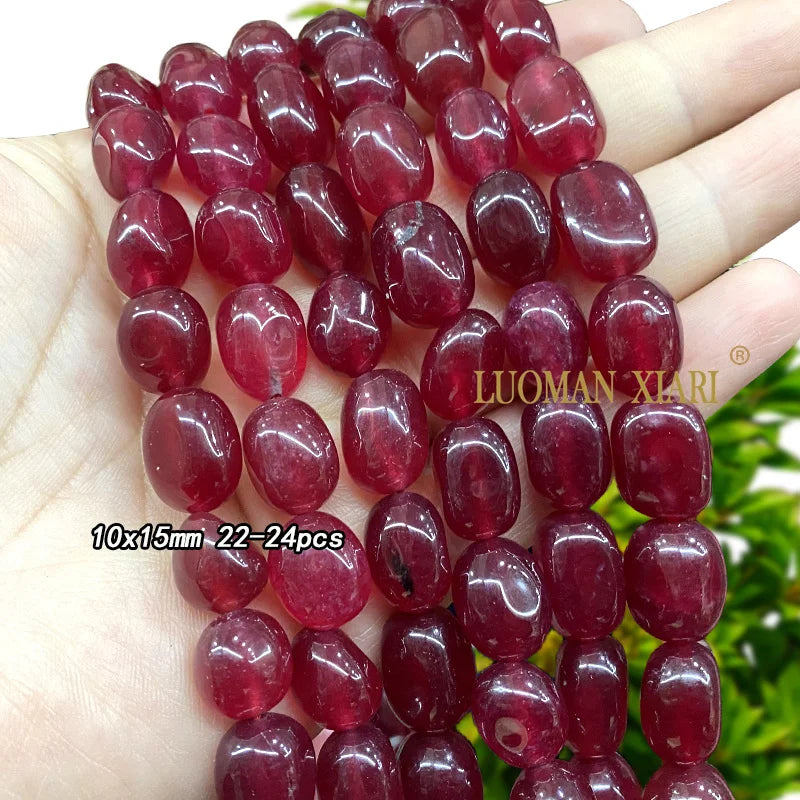 Natural Chalcedony Loose Spacer Beads for Jewelry Making - Irregular Chips