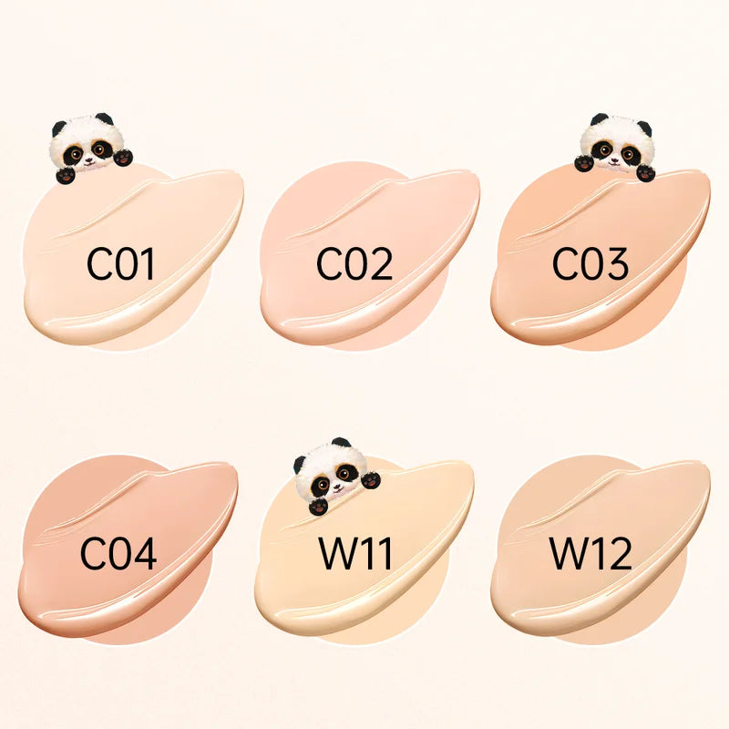 Full Coverage Cushion Foundation for Sensitive Skin - Hydrating Poreless Face Makeup