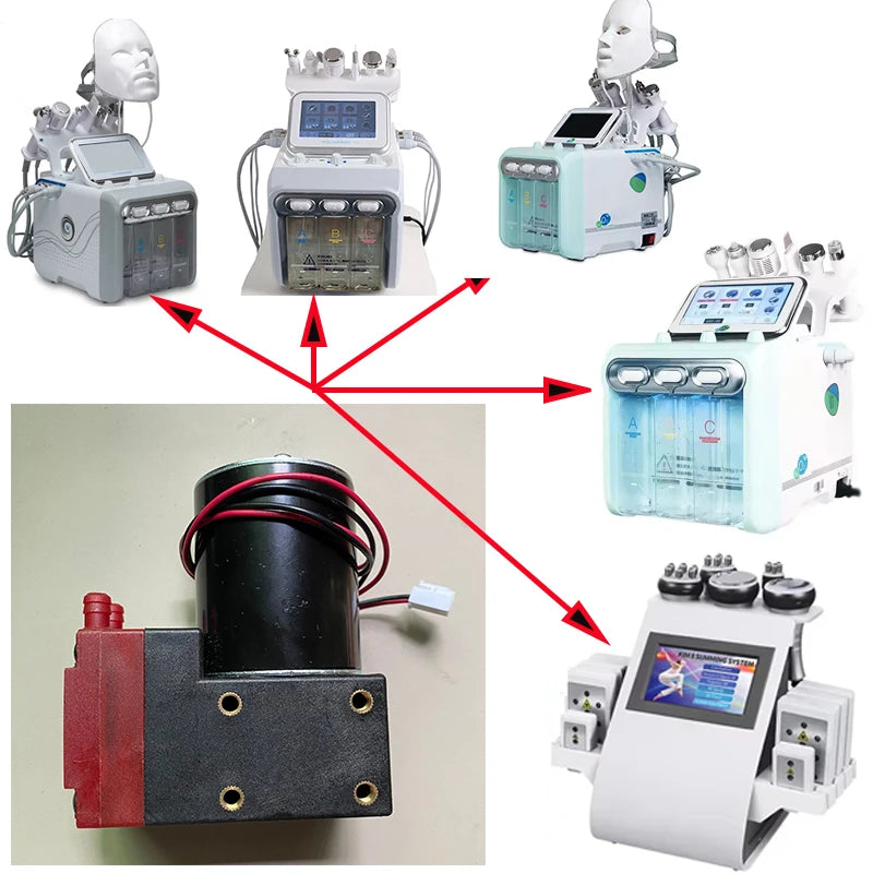 12V Hydro Dermabrasion Water Spray Pump with Dermabrasion Sponge for Facial Machines