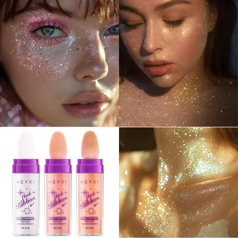 High Gloss Glitter Powder - Waterproof & Sweatproof for Face Hair Body Makeup
