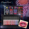 Glitter Lip Gloss Set - Moisturizing, Waterproof, Long-Lasting Lipstick with Diamonds for Halloween Makeup