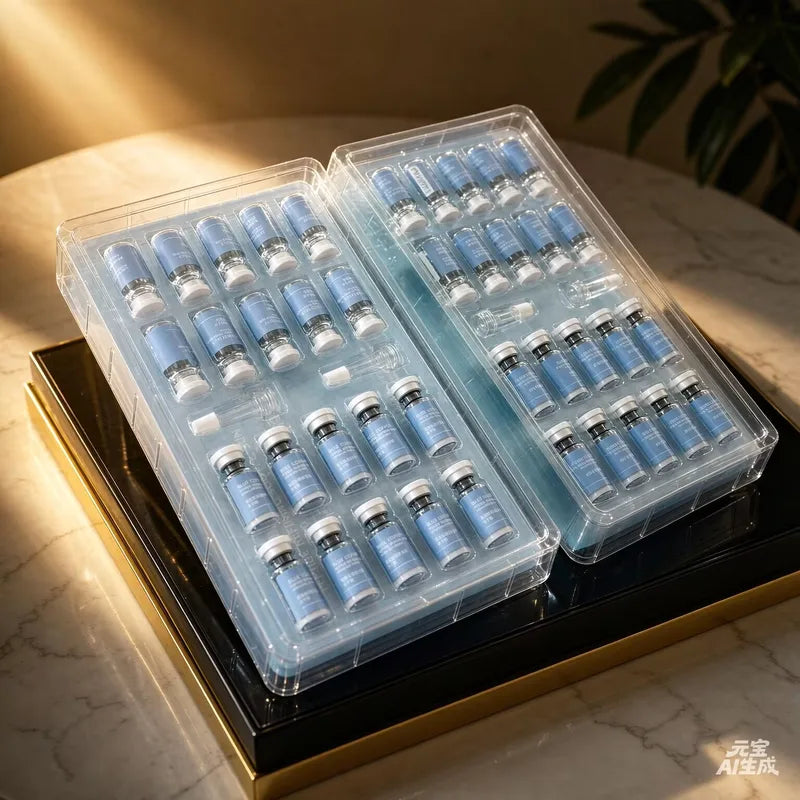 Blue Copper GHK-CU Face Serum Powder Set Anti-Aging Brightening Moisturizing 20PCS