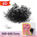 Russian Volume Eyelash Extension Fans - Premade 3D-5D-14D, Thin Pointed Base