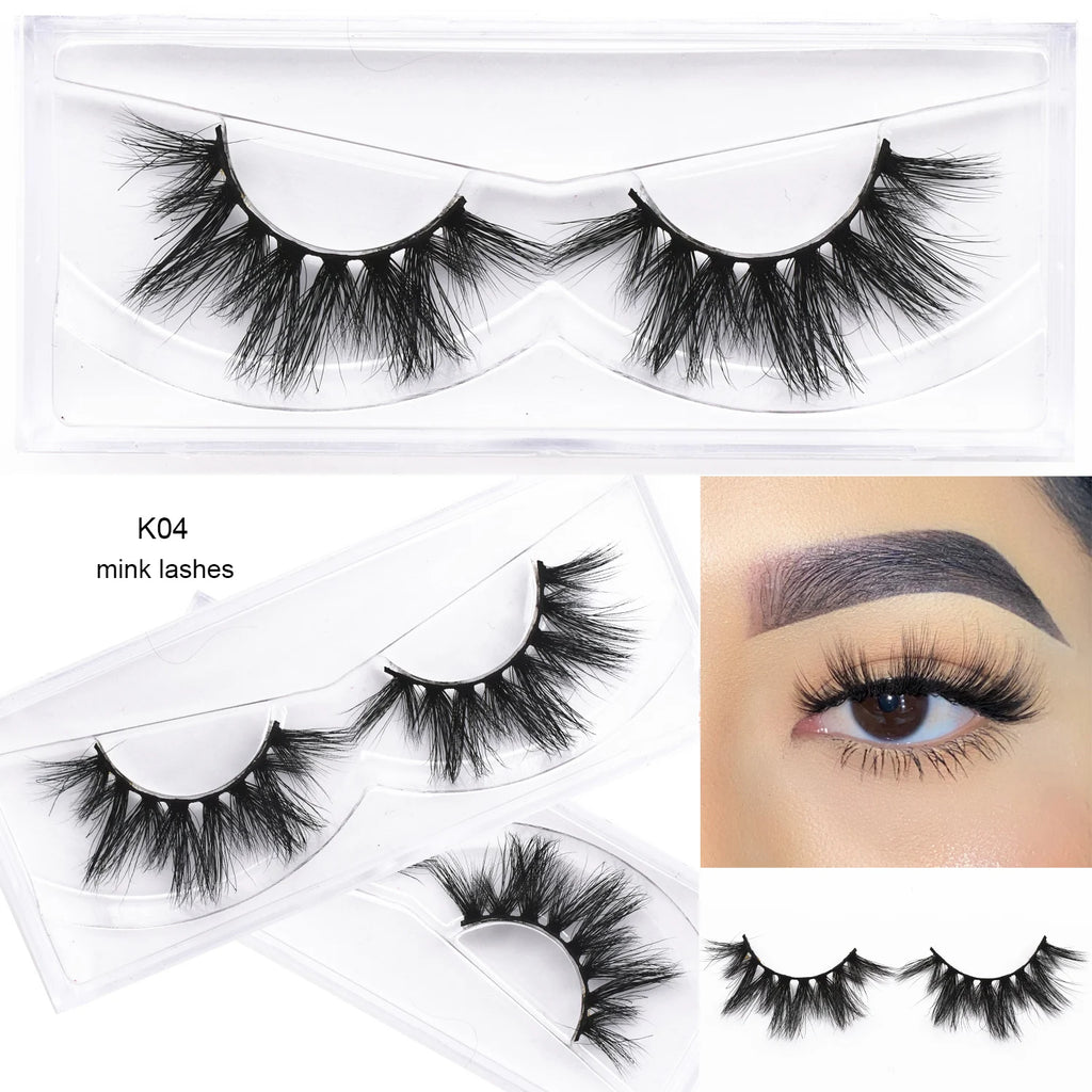 10 Pairs Mink False Eyelashes Wholesale Natural 3D Flared Makeup Lashes