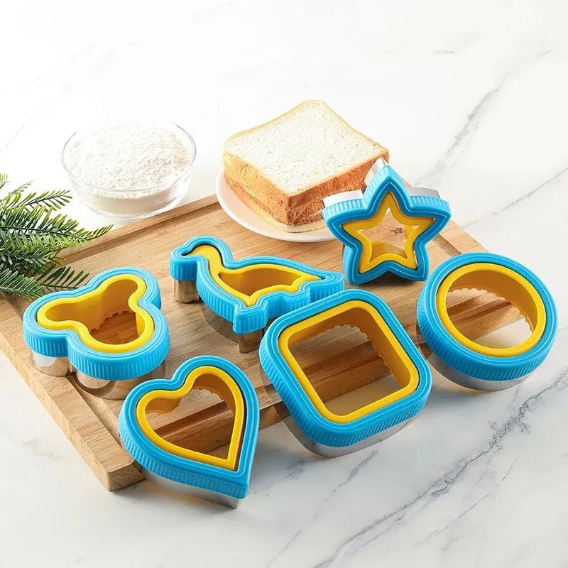 Multi-Shape Food Art Cutting Mold Set for Sandwiches Cookies Bread Kitchen Tools