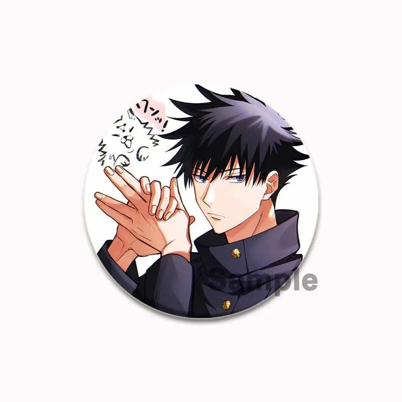 Anime Jujutsu Kaisen Cartoon Figure Brooch Lapel Pin Jewelry Gift