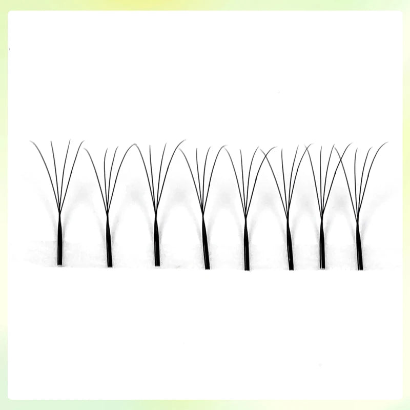 Premade 4D-W Eyelash Extension Fans - Smaller Spacing, Natural-Looking Lashes