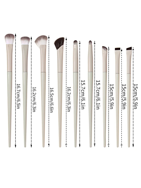 Professional Eye Makeup Brush Set with Eyeliner, Nose Shadow & Smudge Brushes