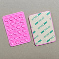 Silicone Suction Pad for Mobile Phone Mount - Double & Single Sided Adhesive Holder