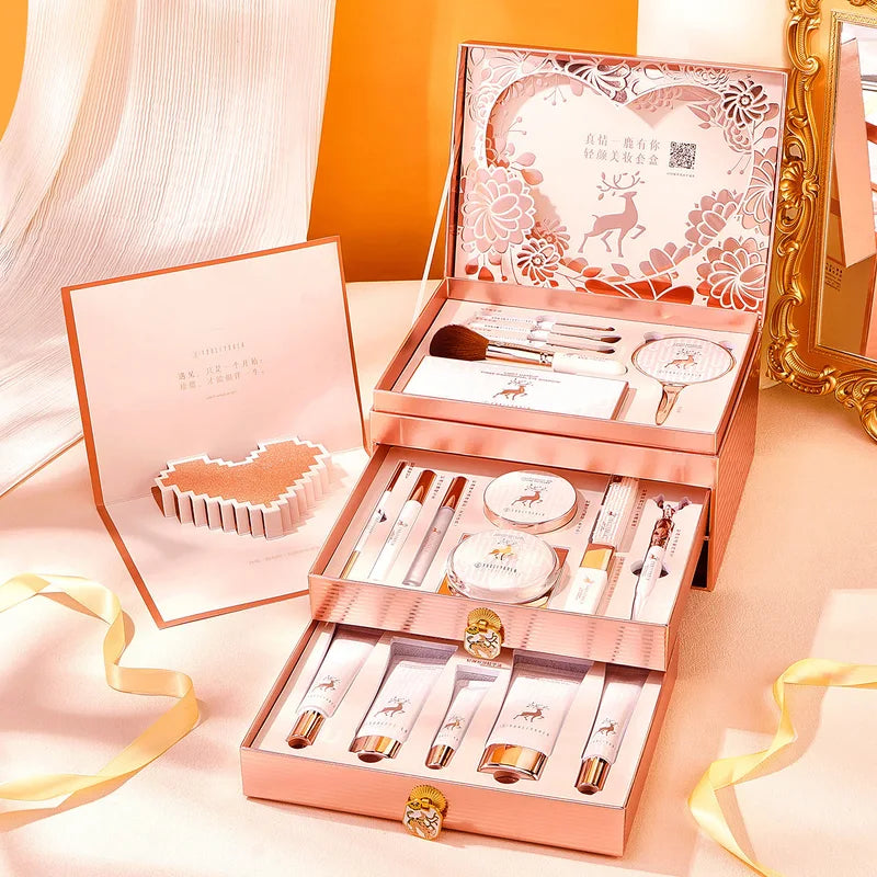 Makeup Kit 20-Piece Cosmetics Set Gift Box for Birthdays & Valentine's