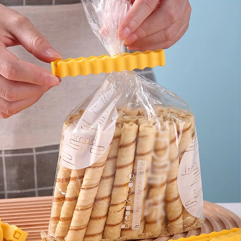 12PCS French Fry Shaped Food Sealing Clips for Snack & Food Bag Seal, Eco-Friendly Kitchen Accessories