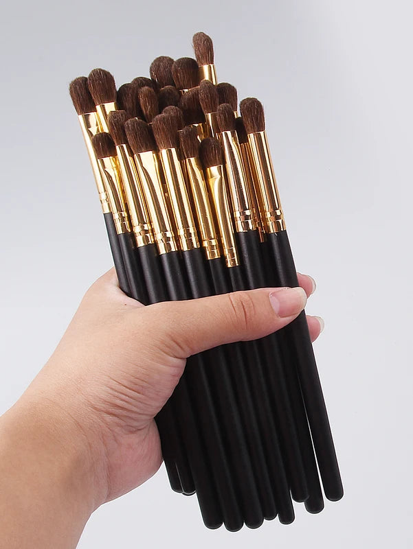 28-Piece Professional Eye Makeup Brush Set with Eyeshadow & Application Brushes