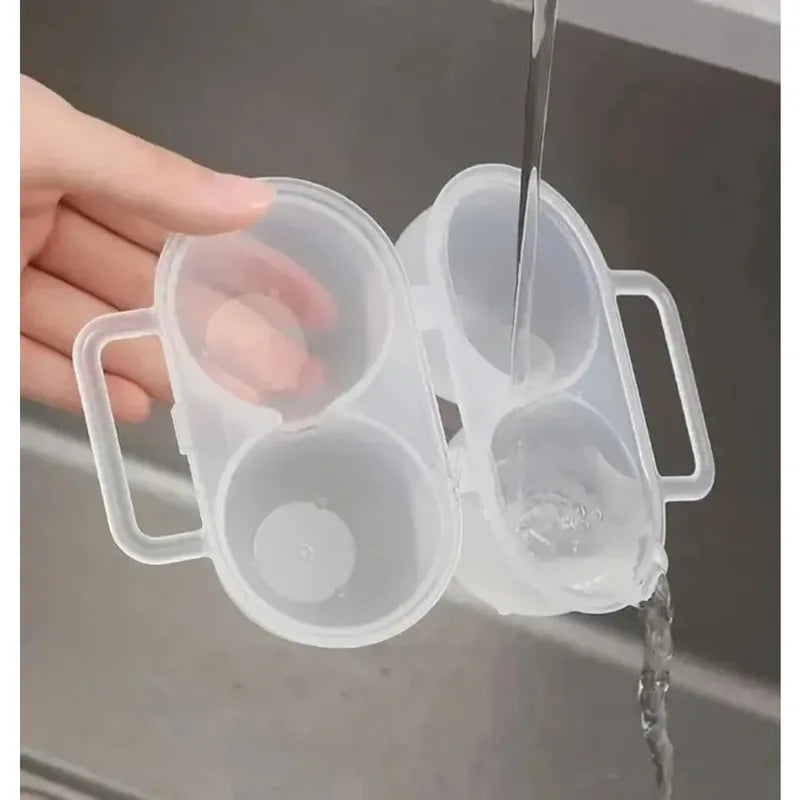 Portable Plastic Egg Storage Box Shockproof Travel Organizer for Household, Camping & Outdoor Use