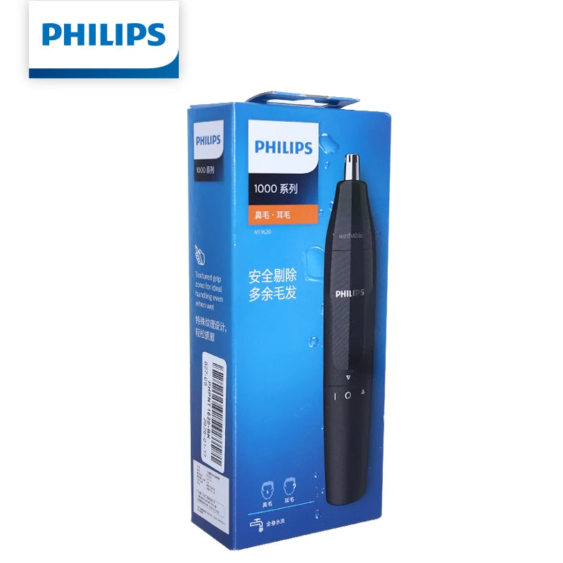 Electric Nose & Ear Hair Trimmer - Fully Washable, Painless Grooming