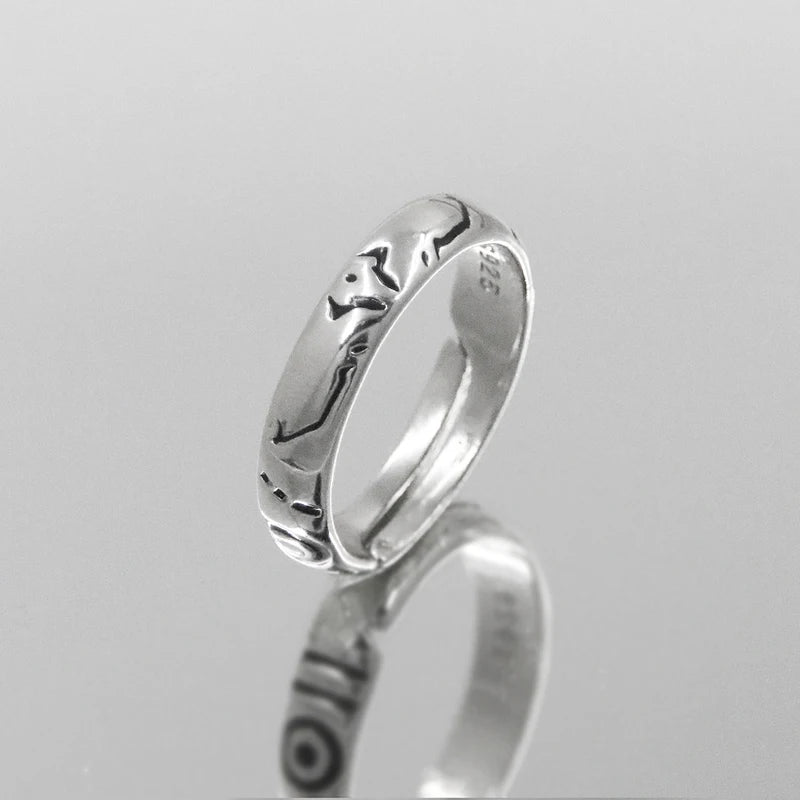 Anime Jujutsu Kaisen Ryomen Sukuna Itadori Yuji Ring Adjustable Unisex Jewelry Prop