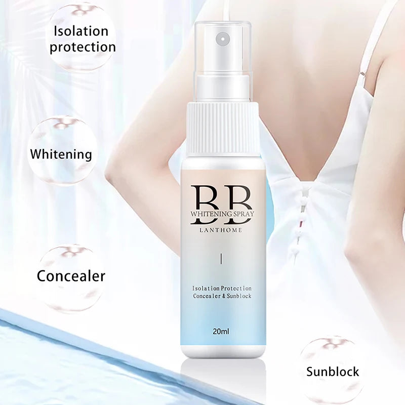 Skin Brightening BB Cream Spray Moisturizer with SPF - Nourishing Face Foundation