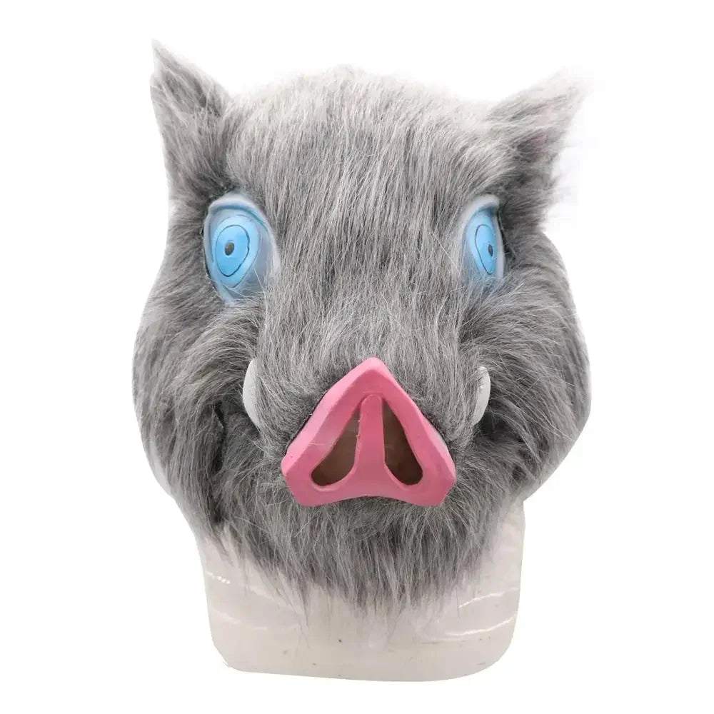 Inosuke Hashibira Halloween Mask - Demon Slayer Kimetsu No Yaiba Cosplay Helmet