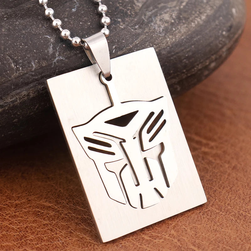 Autobots Pendant Necklace - Optimus Prime Decepticon Logo Men’s Jewelry Gift