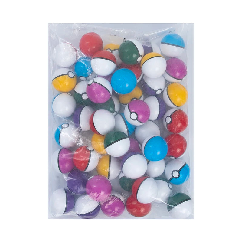 Pokemon Action Figure & Pokéball Toy Set - Assorted Colors, 50 Pack 5cm & 100 Pack 3cm