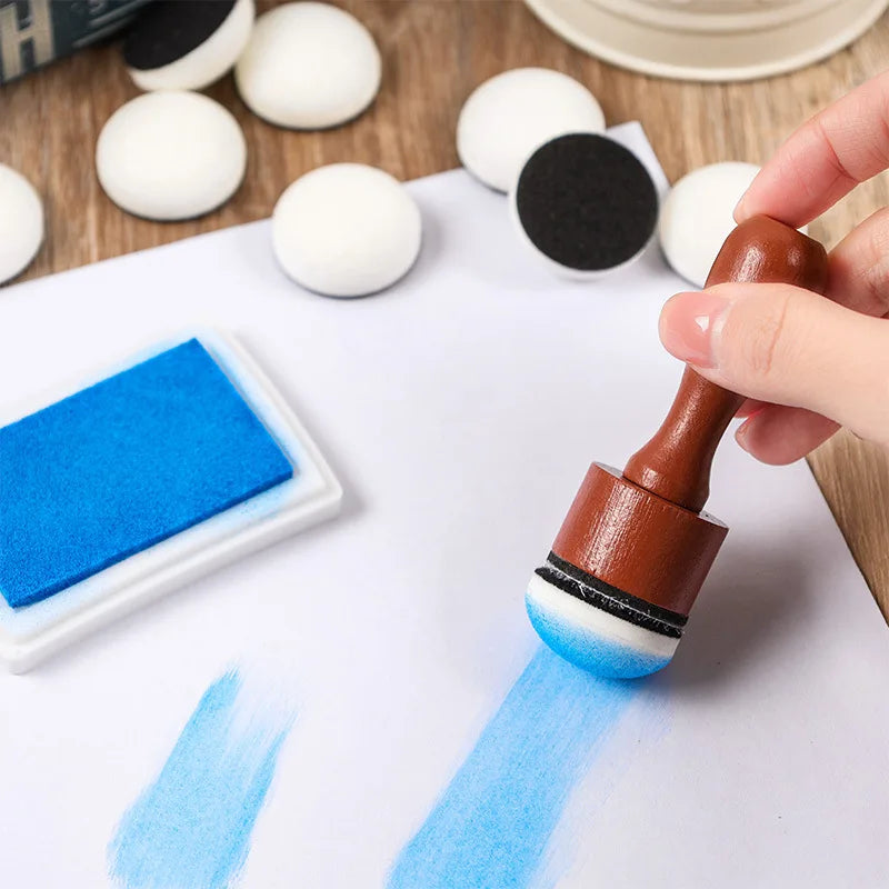 Wooden Handle Stamp Seal for Scrapbooking and DIY Art & Crafting